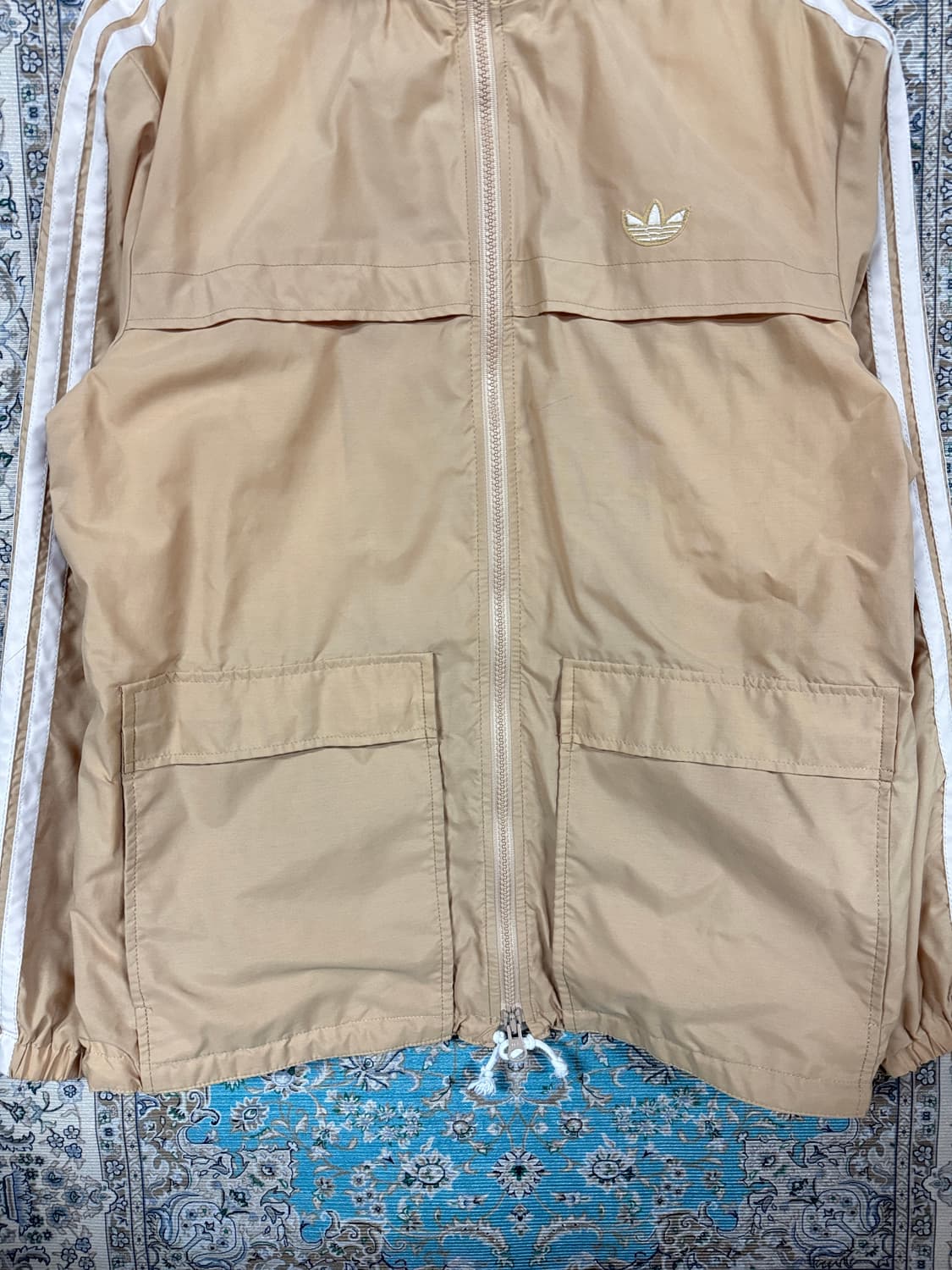 아디다스 서독제 베이지 화이트 바람막이1611 상품이미지3