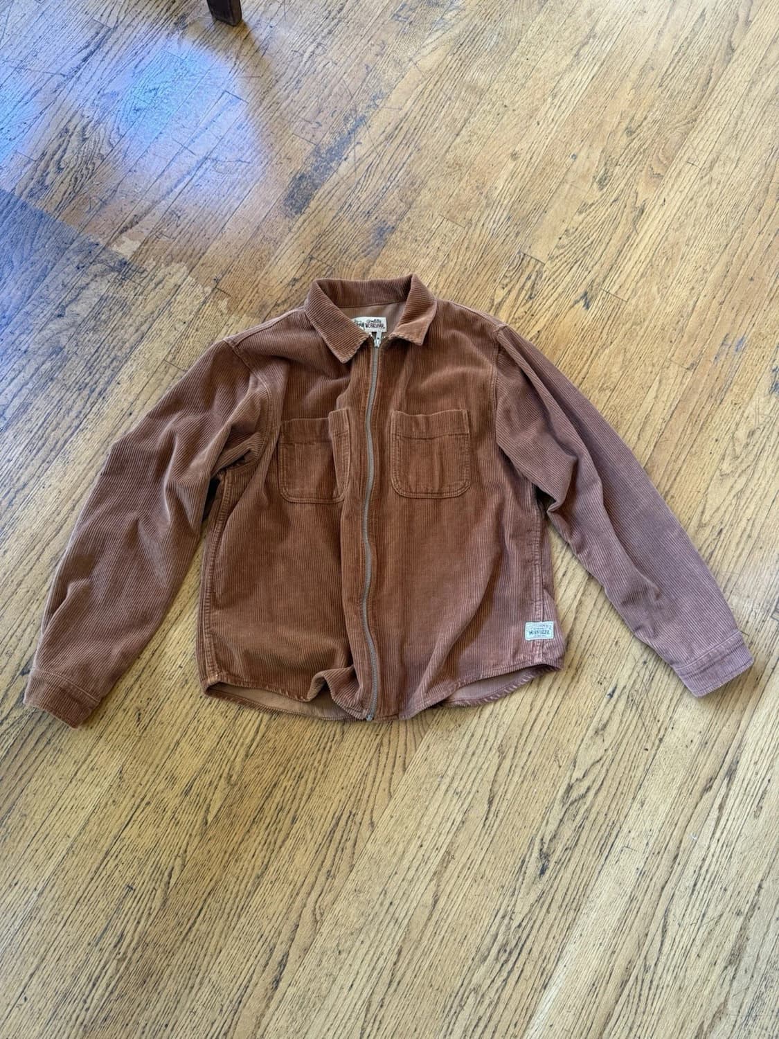 스투시 워크기어 집업 자켓 브라운 M 상품이미지1