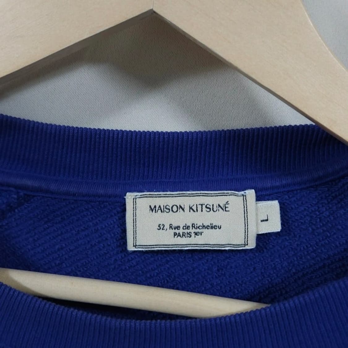 105 메종키츠네 맨투맨 레터링 로고 상품이미지6