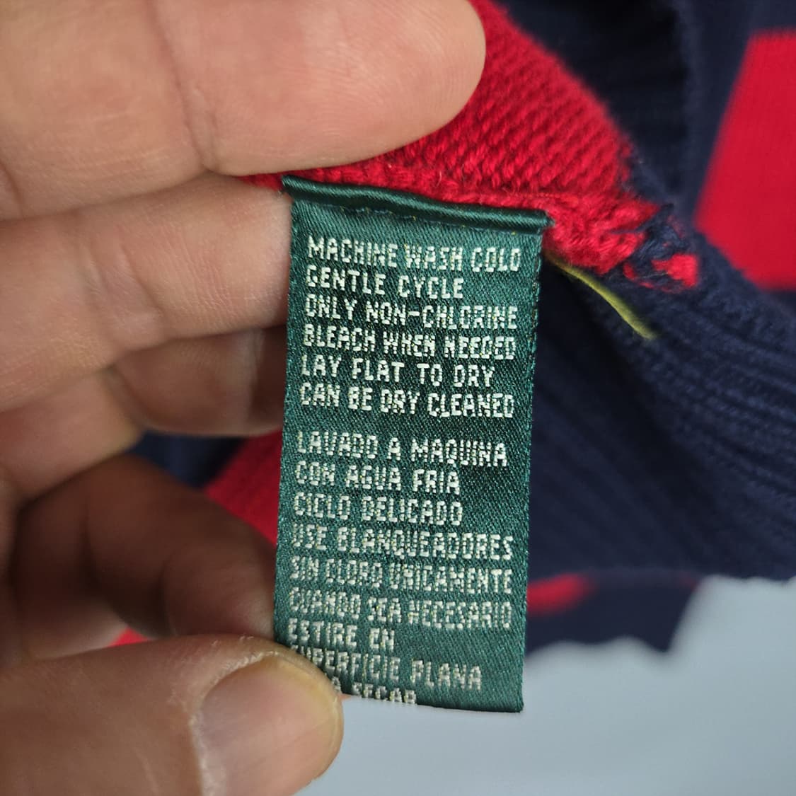 로렌랄프로렌 스트라이프 하프집업 니트 S 상품이미지8