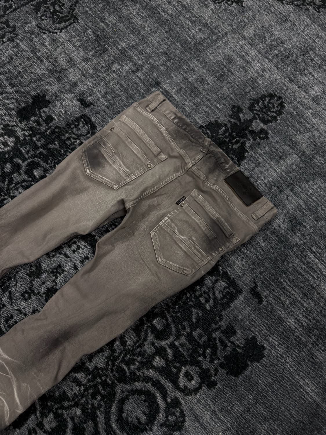 Tornado mart dark washing grey flare den 상품이미지8