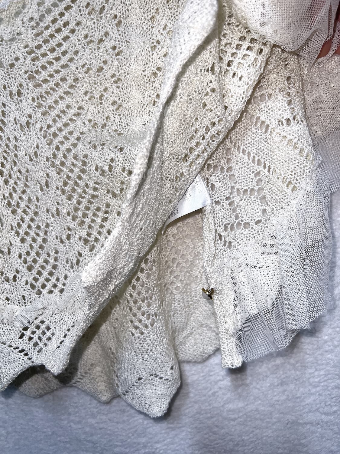 엑시즈팜 레이스 숄케이프 판쵸 볼레로 라떼갸루 로맨틱 로걀 핀터 모리걸 상품이미지9