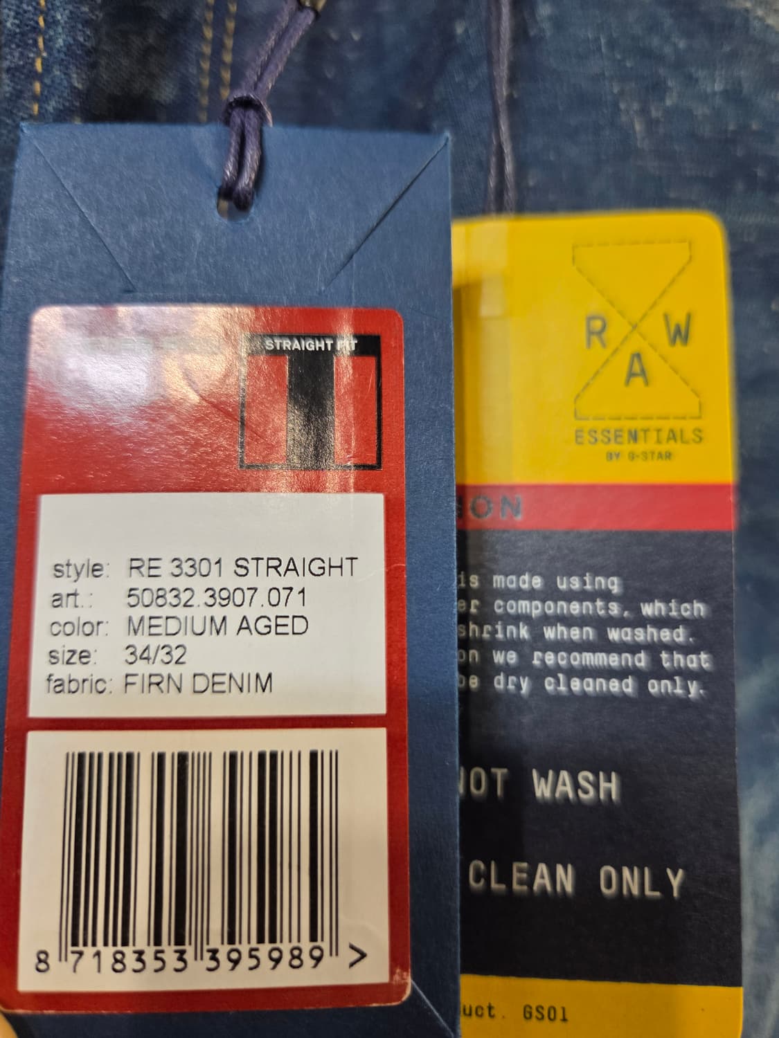 G-STAR RAW
RE 3301 스트레이트 데님 팬츠 상품이미지9