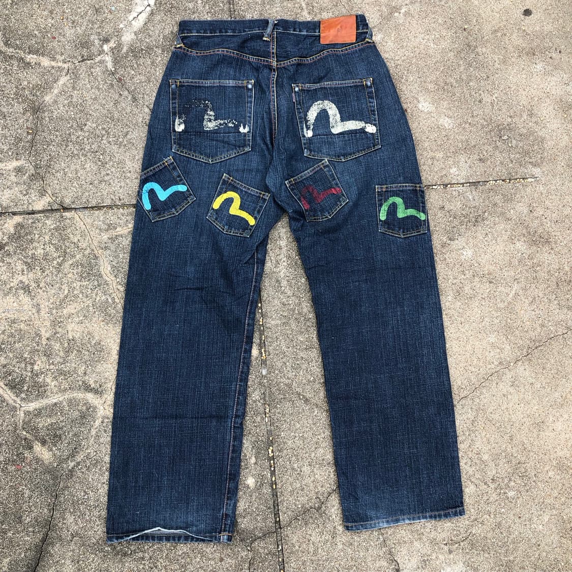 [33] 에비수 멀티포켓 셀비지 데님 팬츠 상품이미지1