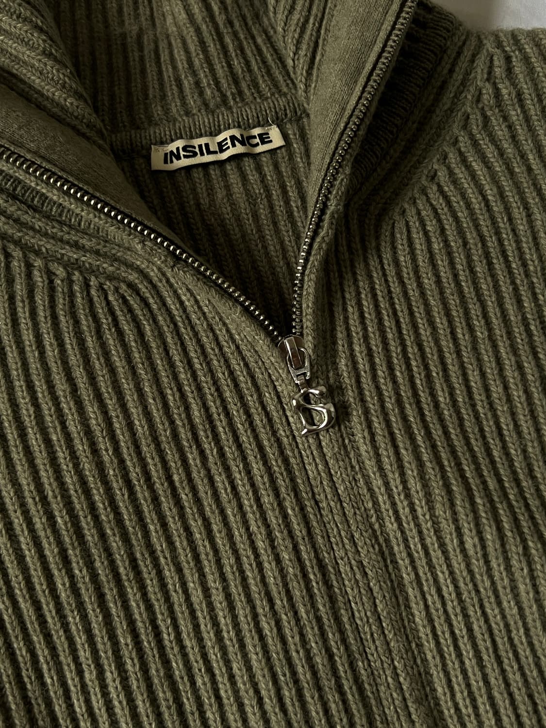 [M] 인사일런스 캐시미어 집업 스웨터 상품이미지4