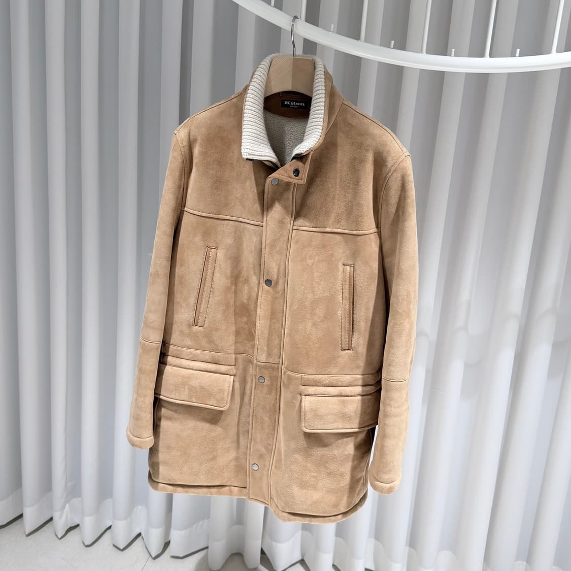(A/52) / 키톤 스웨이드 베이지 무스탕 자켓 상품이미지2