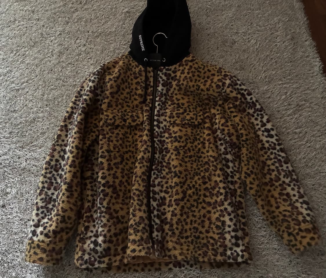 슈프림 레오파드 후드 자켓 m 상품이미지2