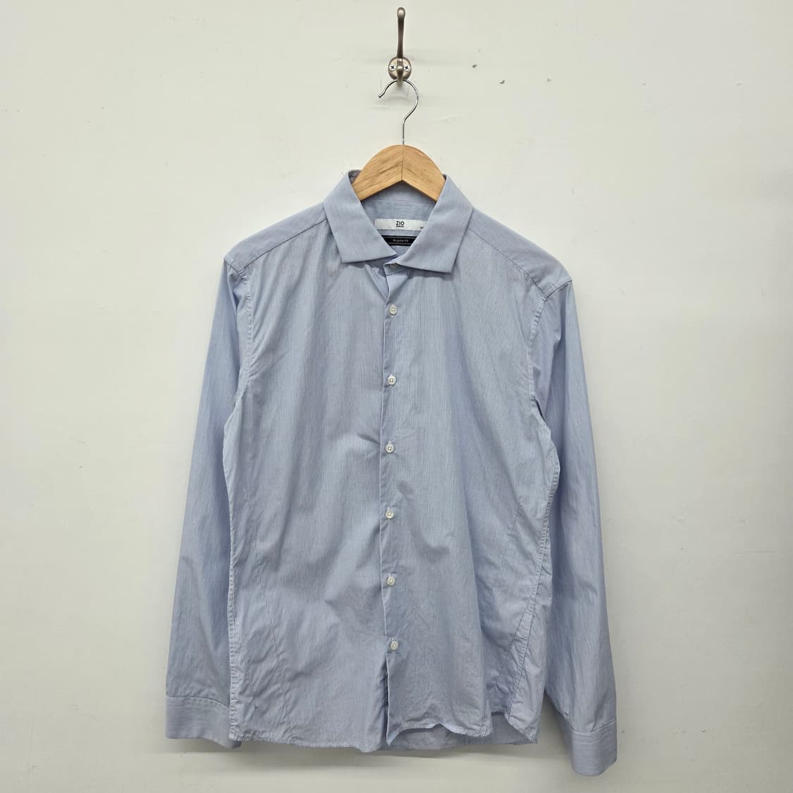 지오송지오 하늘색 스트라이프 셔츠 남성L 상품이미지1