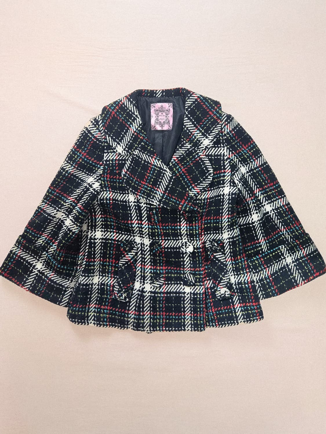 허니번치 하이틴 y2k 걸리시 하프코트 상품이미지1