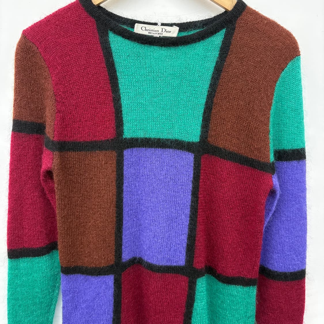 크리스찬 디올 블록 패턴 니트 여M 상품이미지2