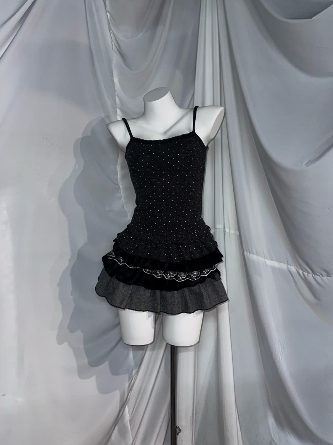 사와코깔 무채색 폭닥폭닥 니혼진 케이프 코디세트 상품이미지3