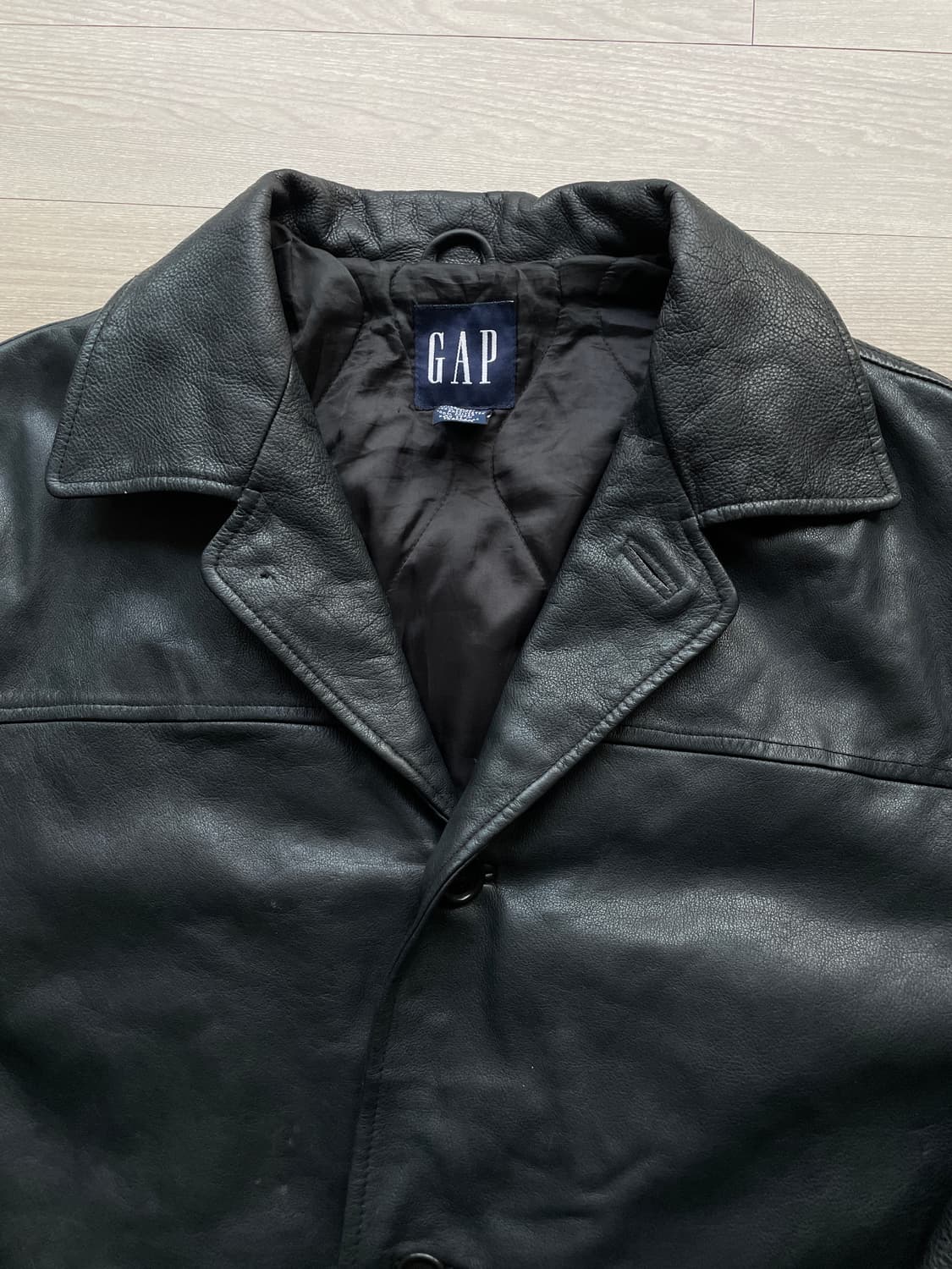 90s 올드갭 레더 카코트 gap carcoat 상품이미지5