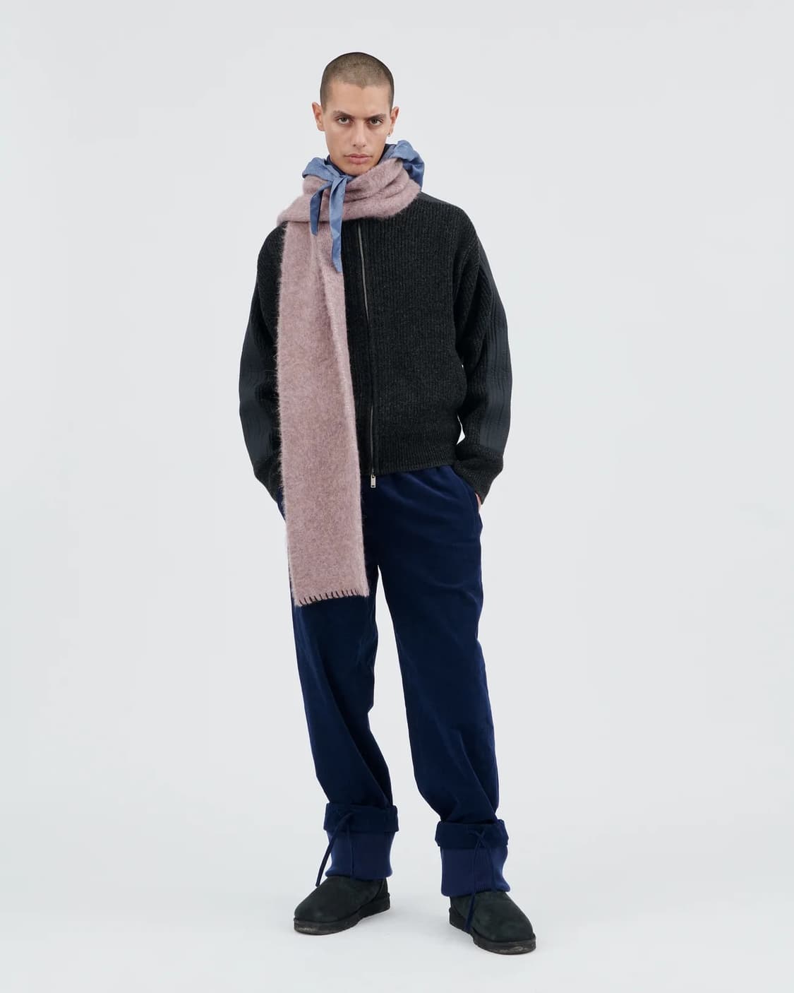 bgbb studio니트집업 상품이미지1