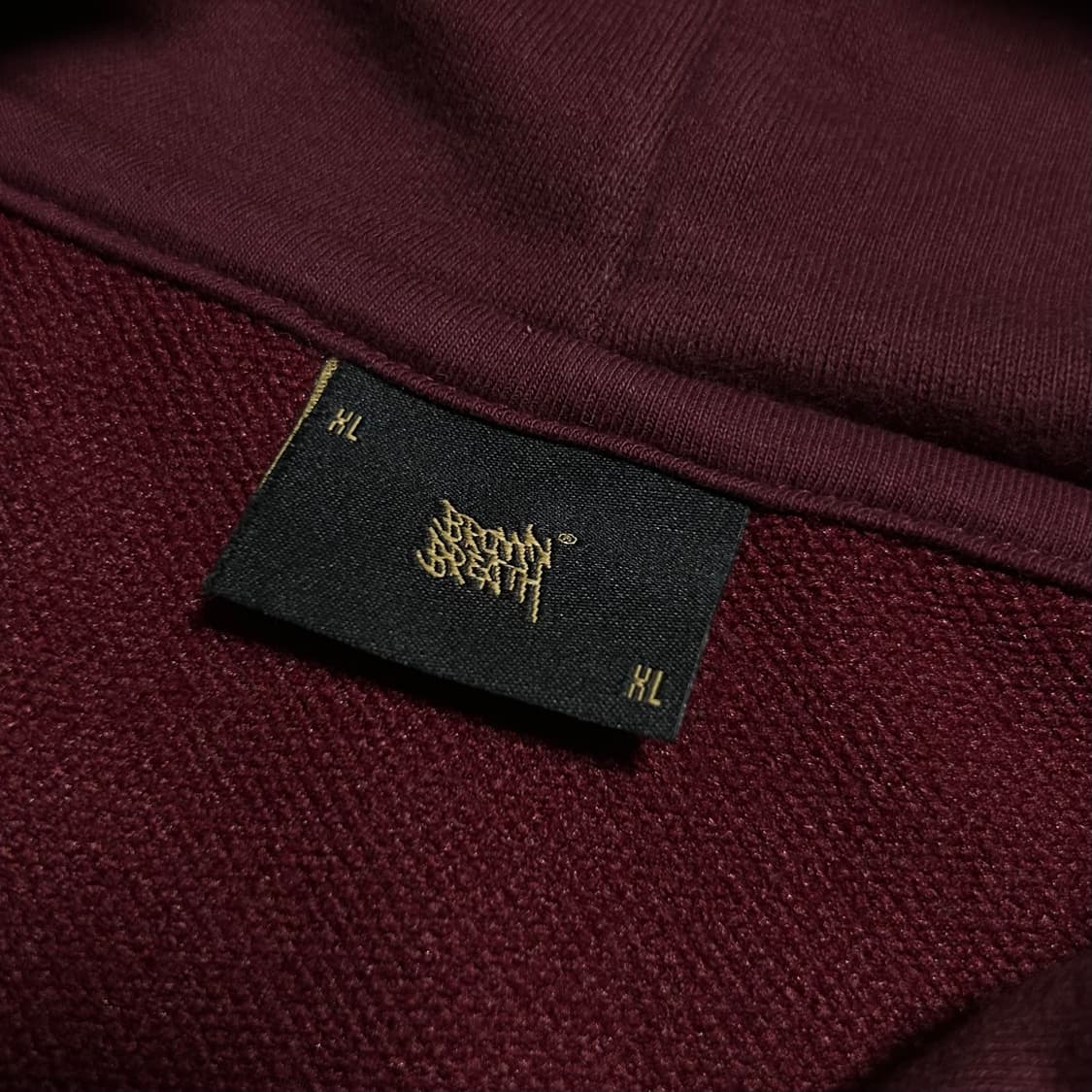 [XL] BrownBreath 브라운브레스 버건디 후드티 상품이미지5