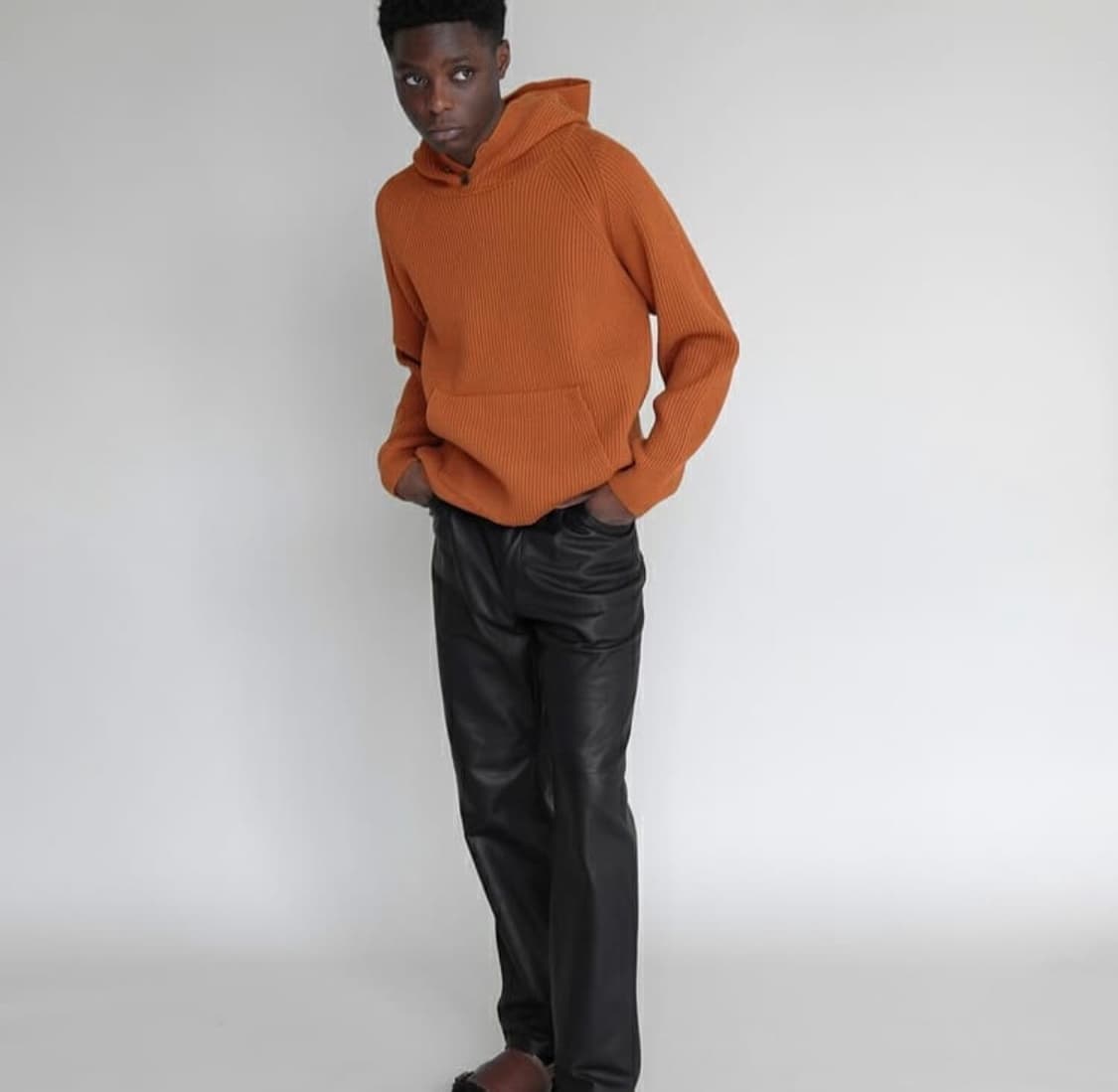 [3]오라리 수퍼 파인 울 립니트 후드 상품이미지1