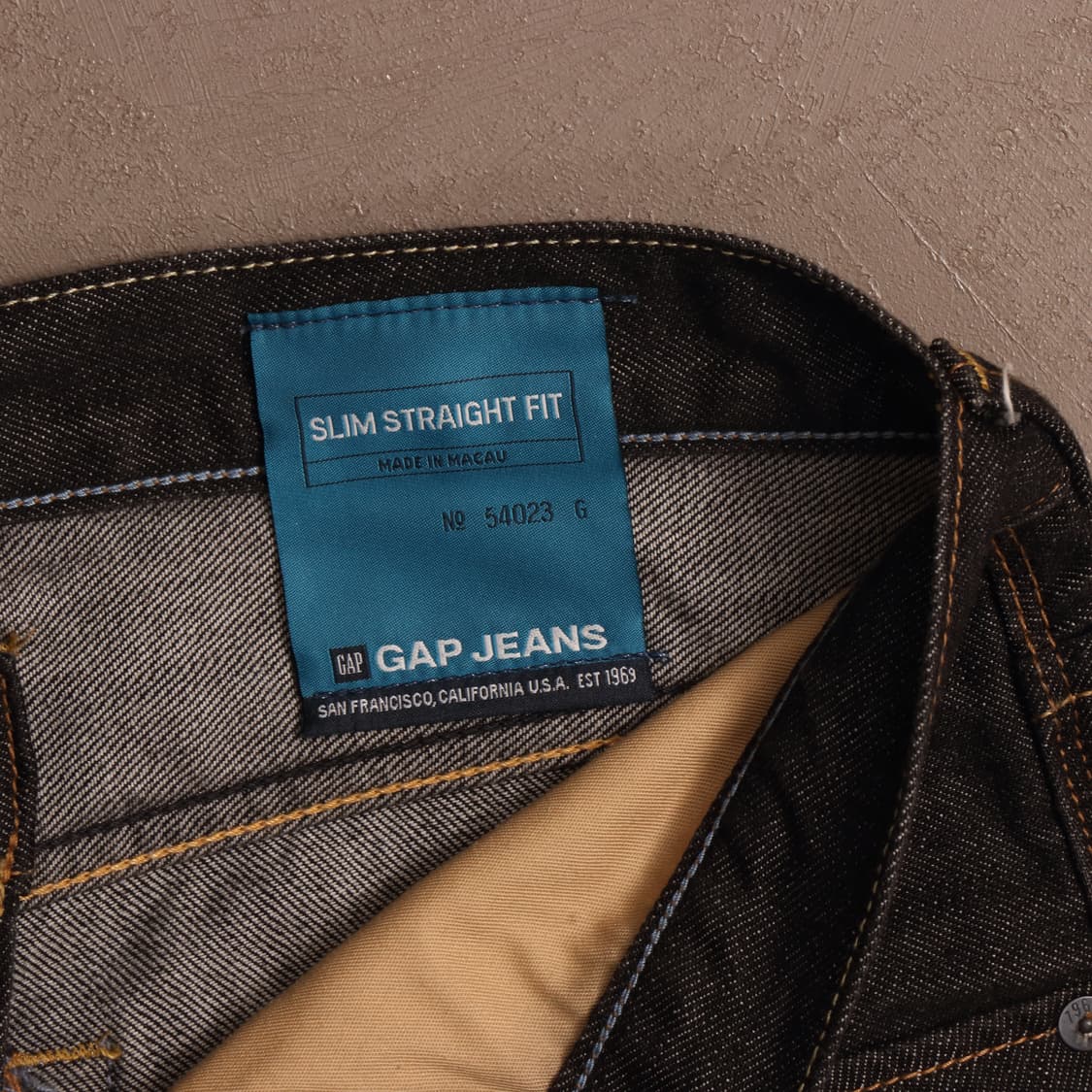 갭 USA 흑청 스트레이트 데님팬츠A1632 상품이미지3