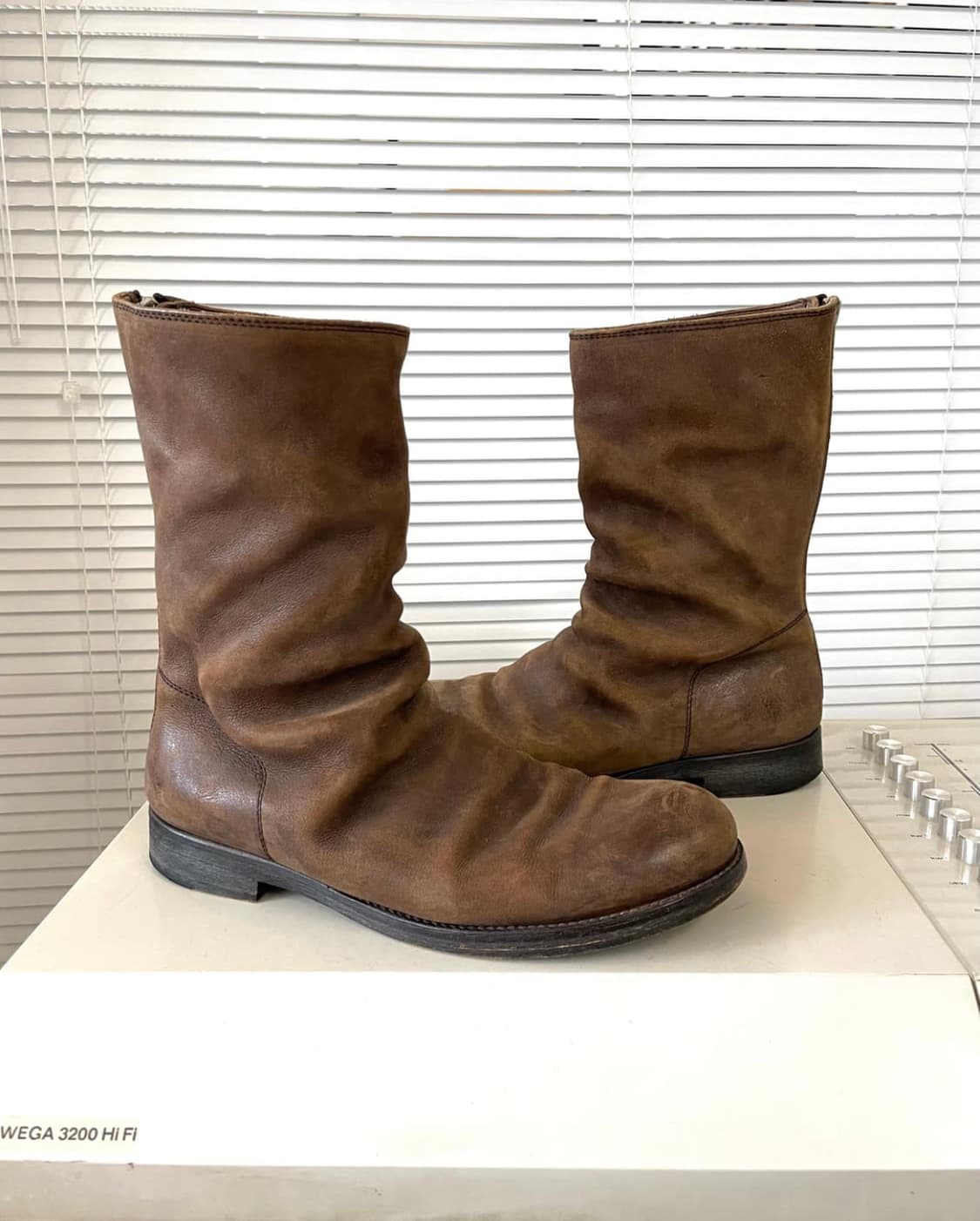 드레이프 레더 부츠 상품이미지5