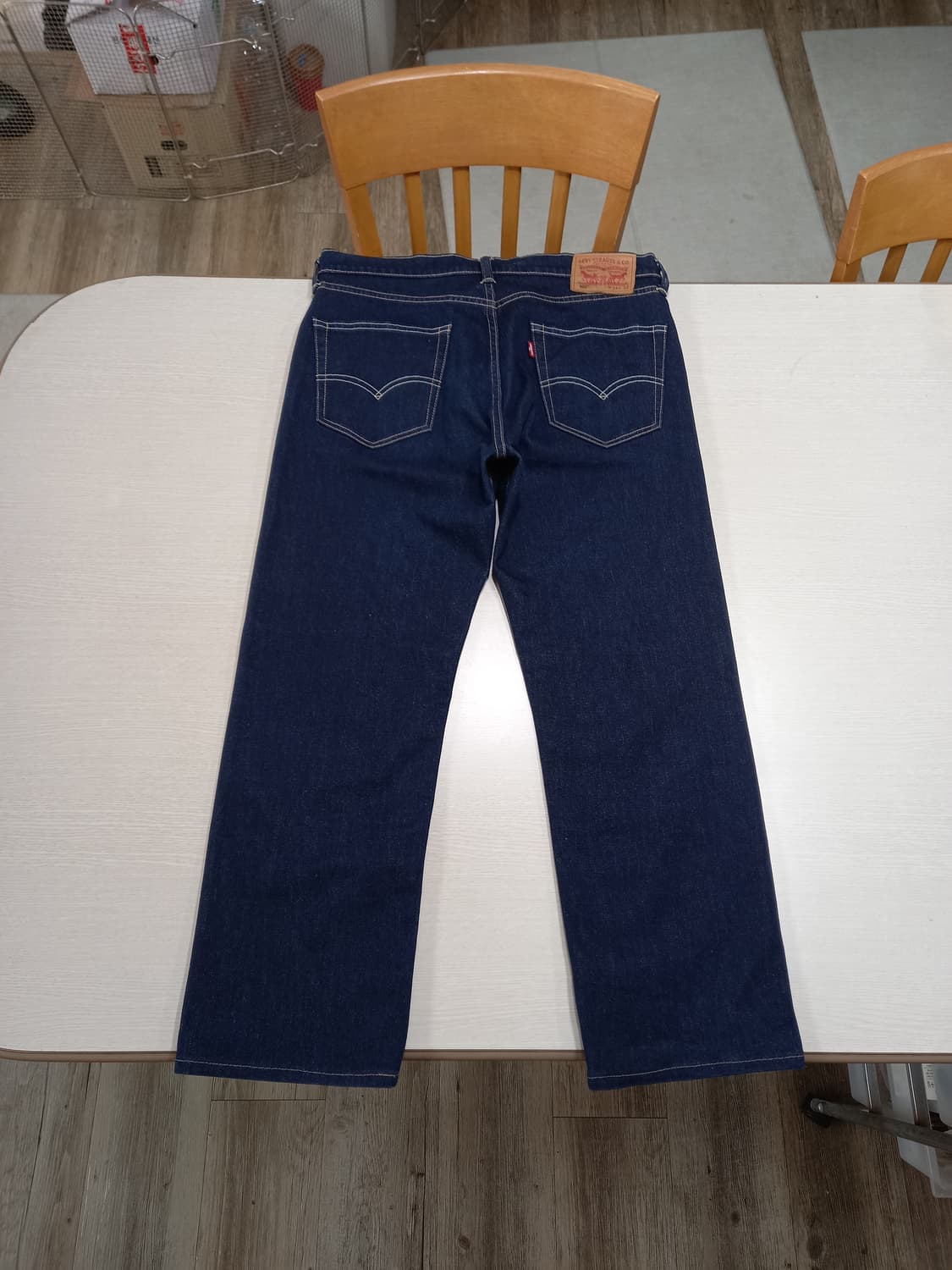 34 리바이스505 스판 일자진 진청 34-550 상품이미지2