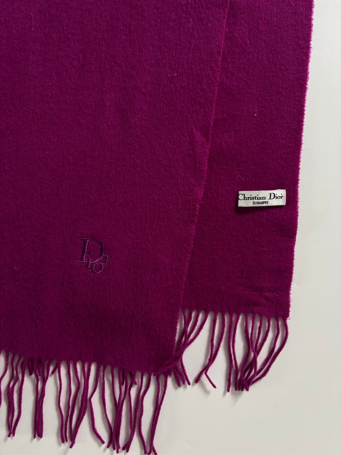 Christian Dior 디올 퍼플 울 머플러 상품이미지2