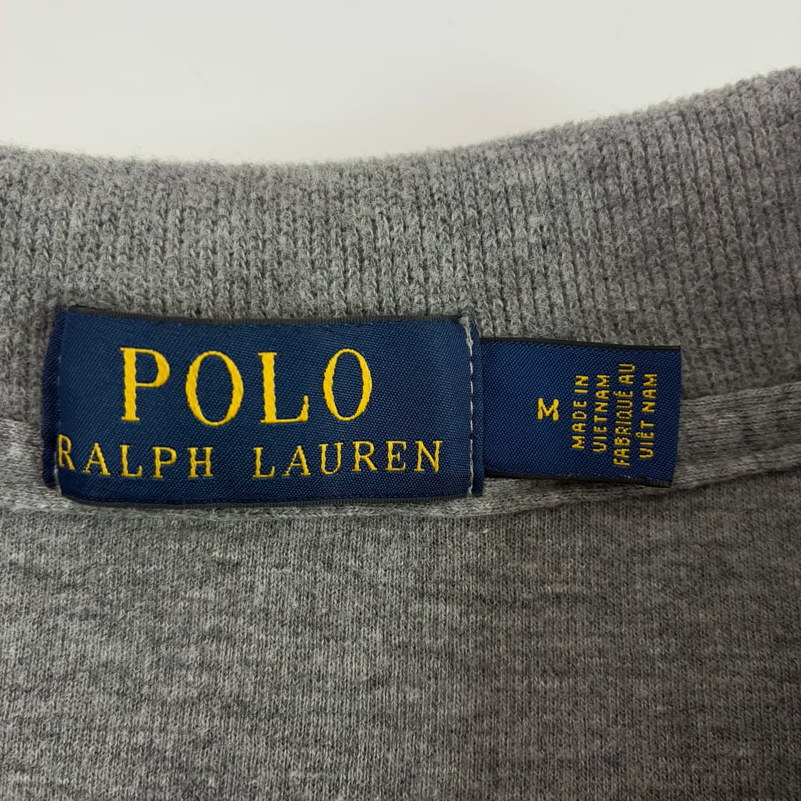 Polo 폴로 랄프로렌 신형 멜란지 그레이 쿼터 집업 니트 상품이미지4