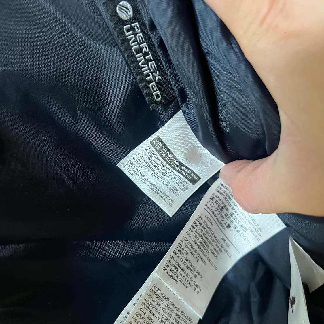 리바이스 퀼팅자켓 네이비 L 상품이미지5