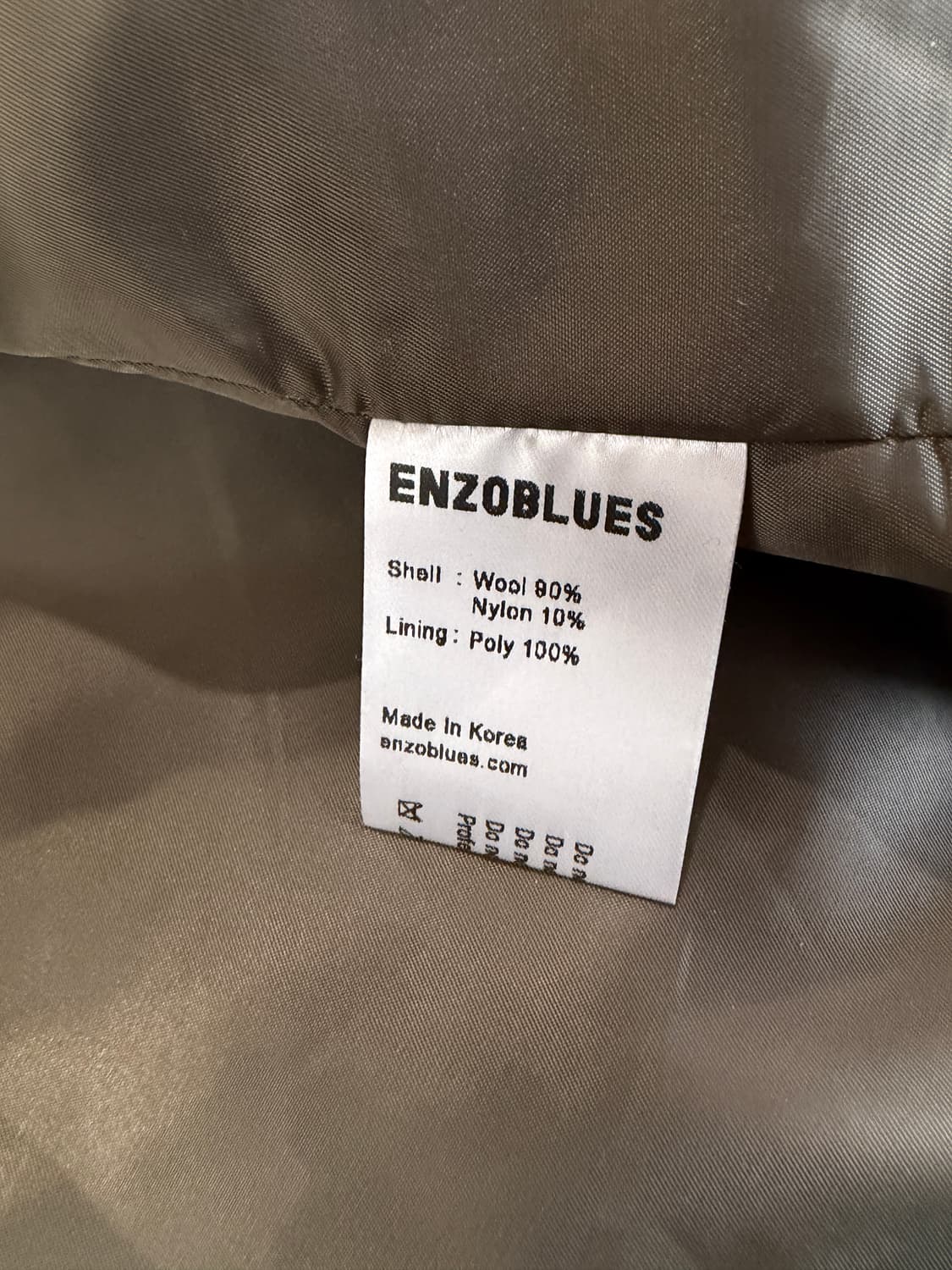 엔조블루스 숏 더플 코트 상품이미지6