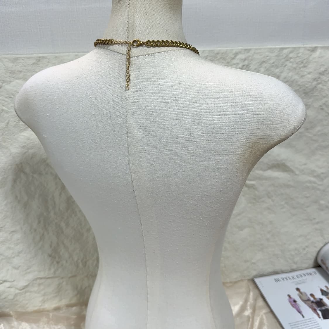 빈티지 에스닉 터키석 쿠바체인 목걸이 상품이미지3