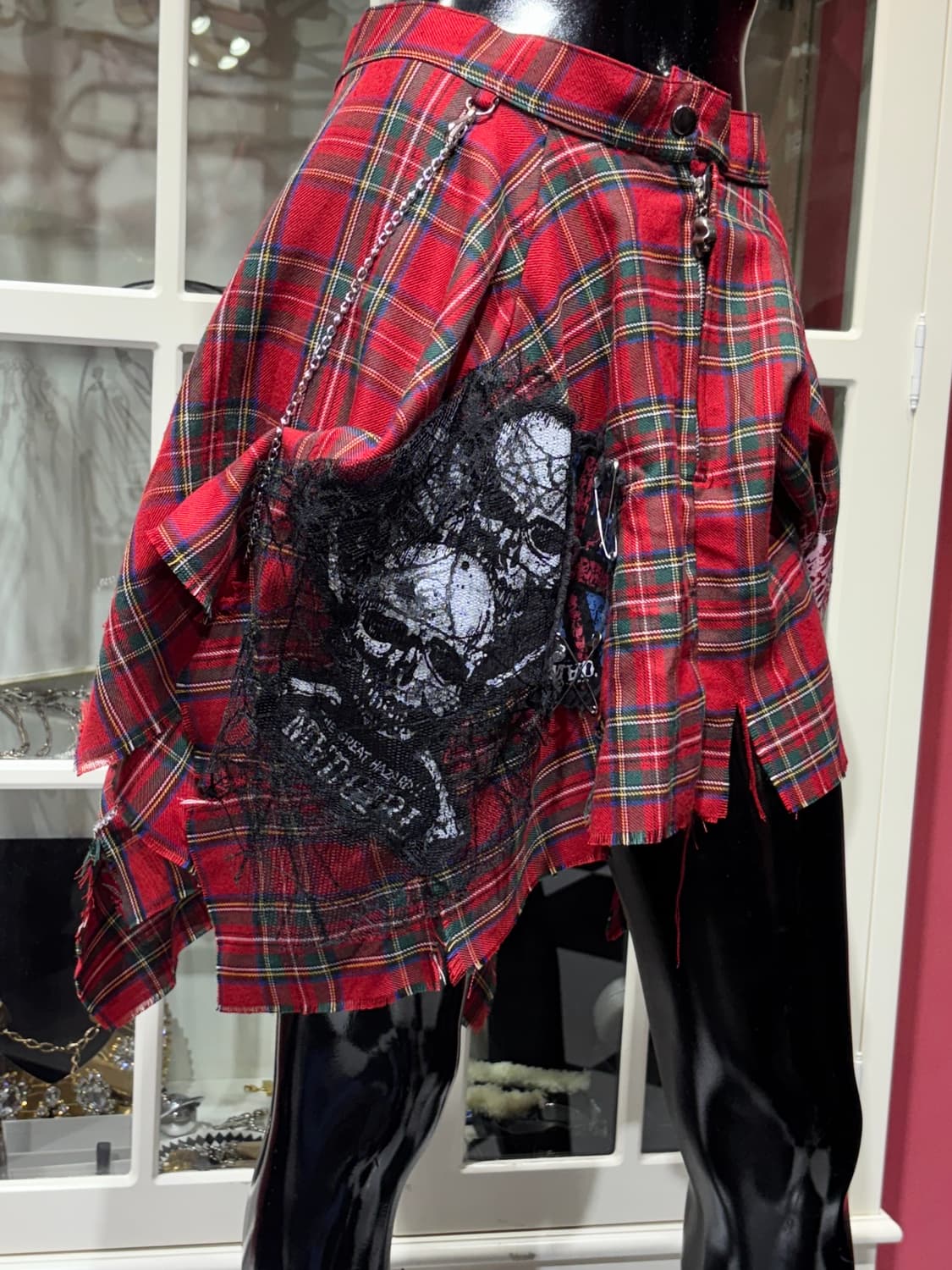 mad punks skirt 매드펑크스 타탄 체크 스커트 상품이미지2