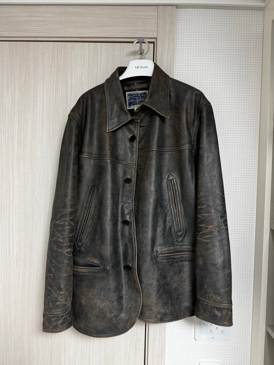 [XL] 더블알엘 인디고 레더 카코트 상품이미지2