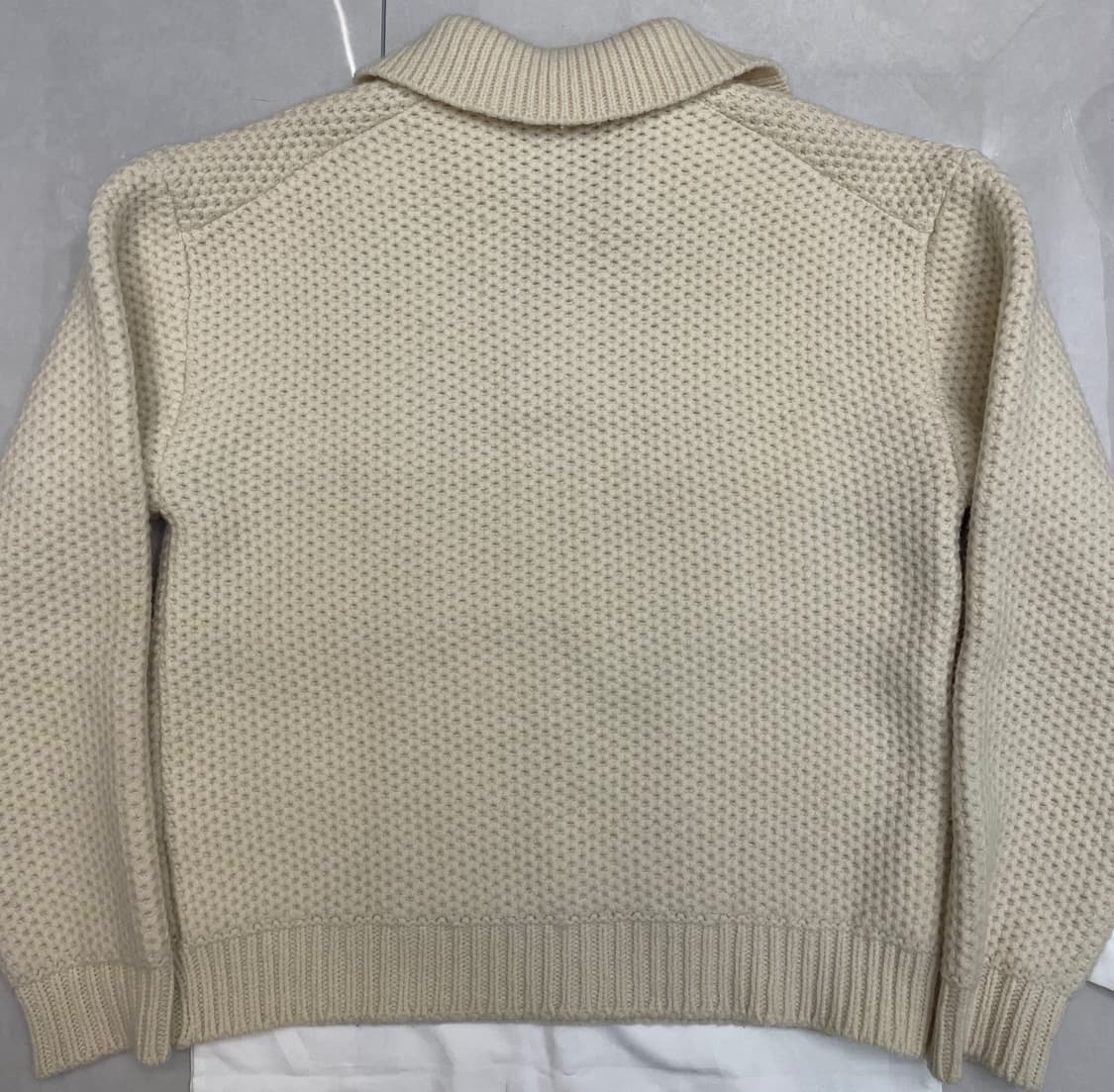 렉토 22FW 청키 케이블 니트 화이트 상품이미지3