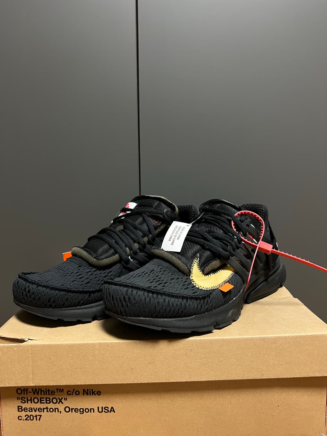 나이키 X 오프화이트 프레스토 V2 블랙 (나코택) 상품이미지1