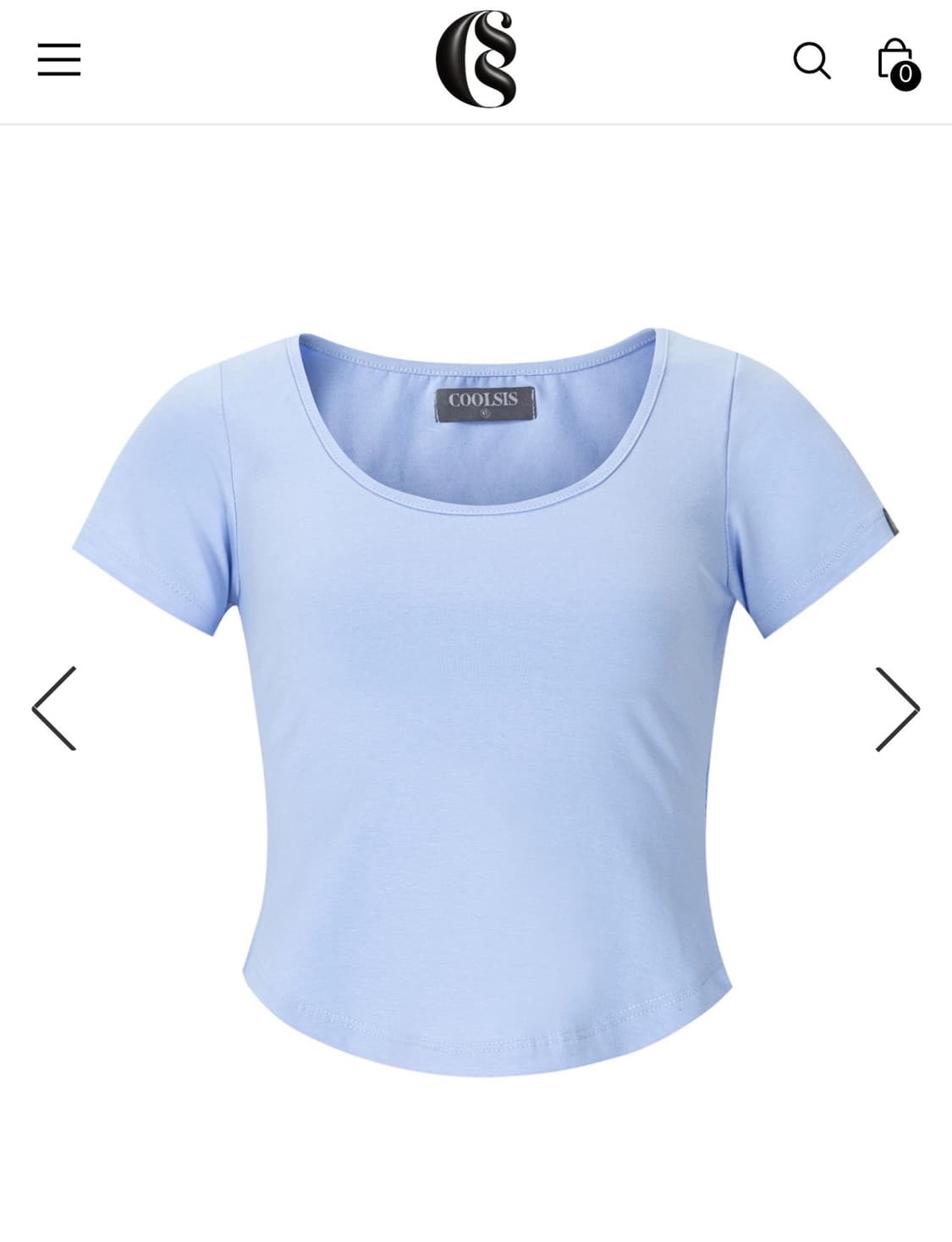 쿨시스 베이지 크롭 탑 CS C-BASIC CROP TOP-013 (BL 상품이미지1