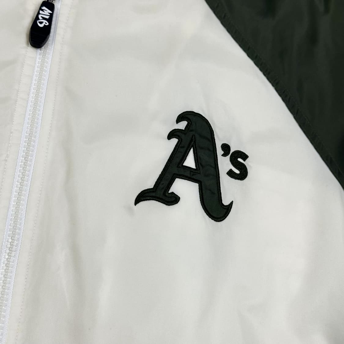 MLB 올드 아카이브 오클랜드 야구자켓 바시티자켓 M 상품이미지4
