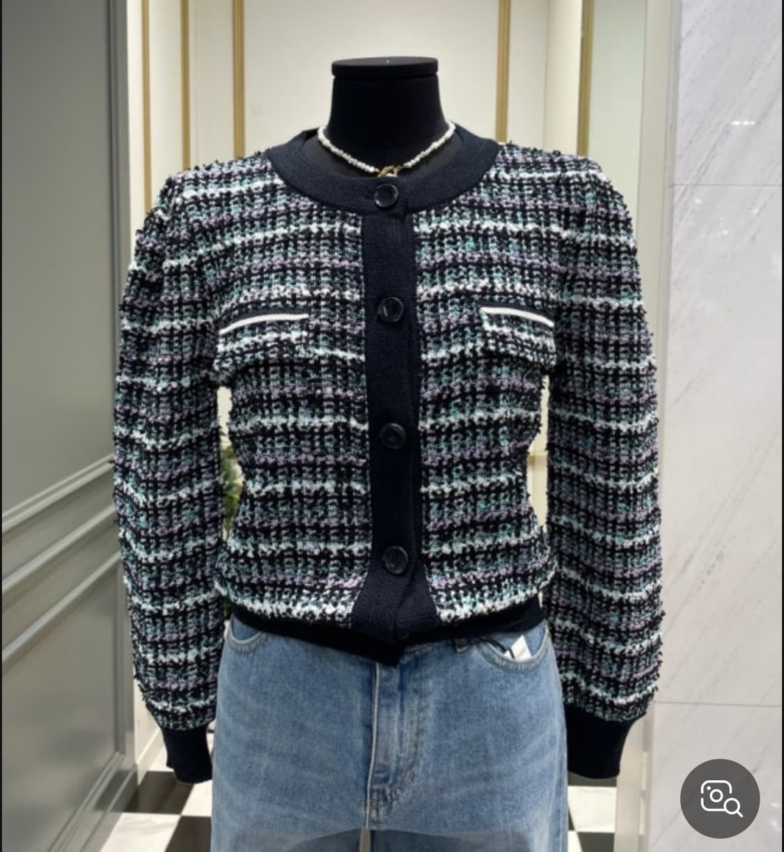 시슬리 발텍스 퍼프 가디건 상품이미지10