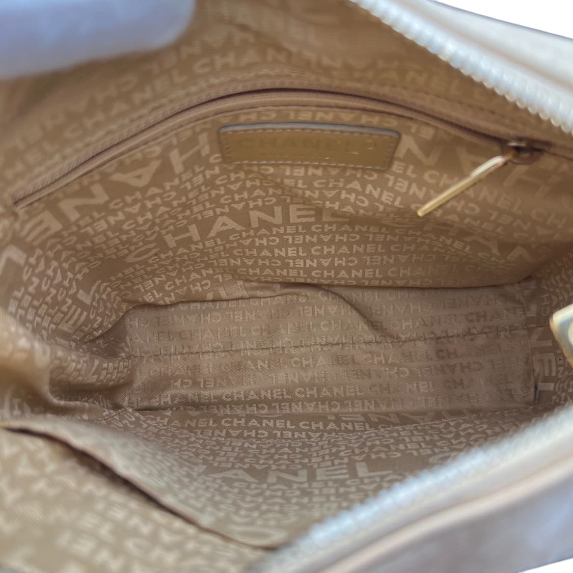 샤넬 초코바 정방백 베이지 상품이미지9