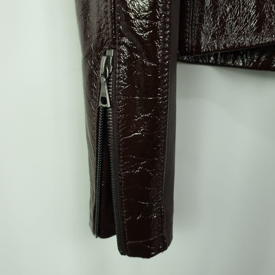 [띠어리] 리얼 램스킨 양가죽 사선 레더 자켓 M19016 상품이미지4