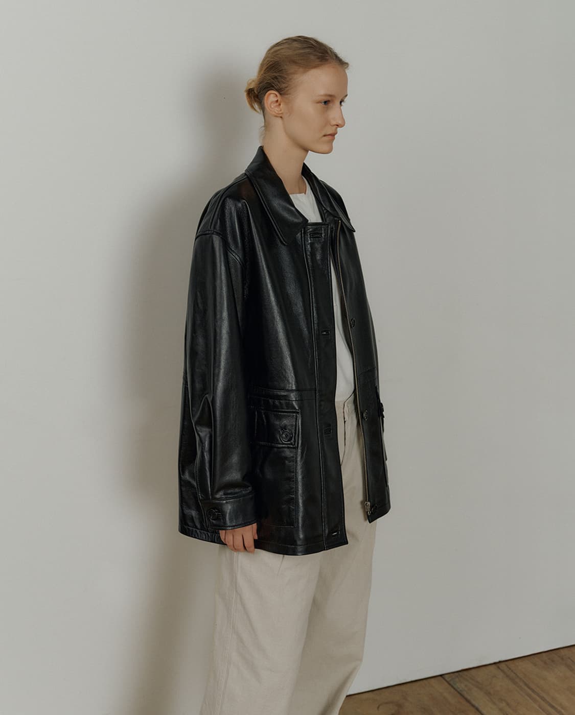 90s tessa leather jacket(램스킨) 상품이미지8