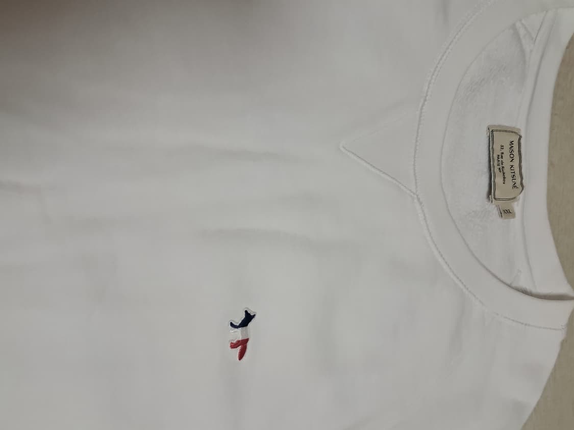 메종키츠네 화이트 맨투맨 XXL 상품이미지3