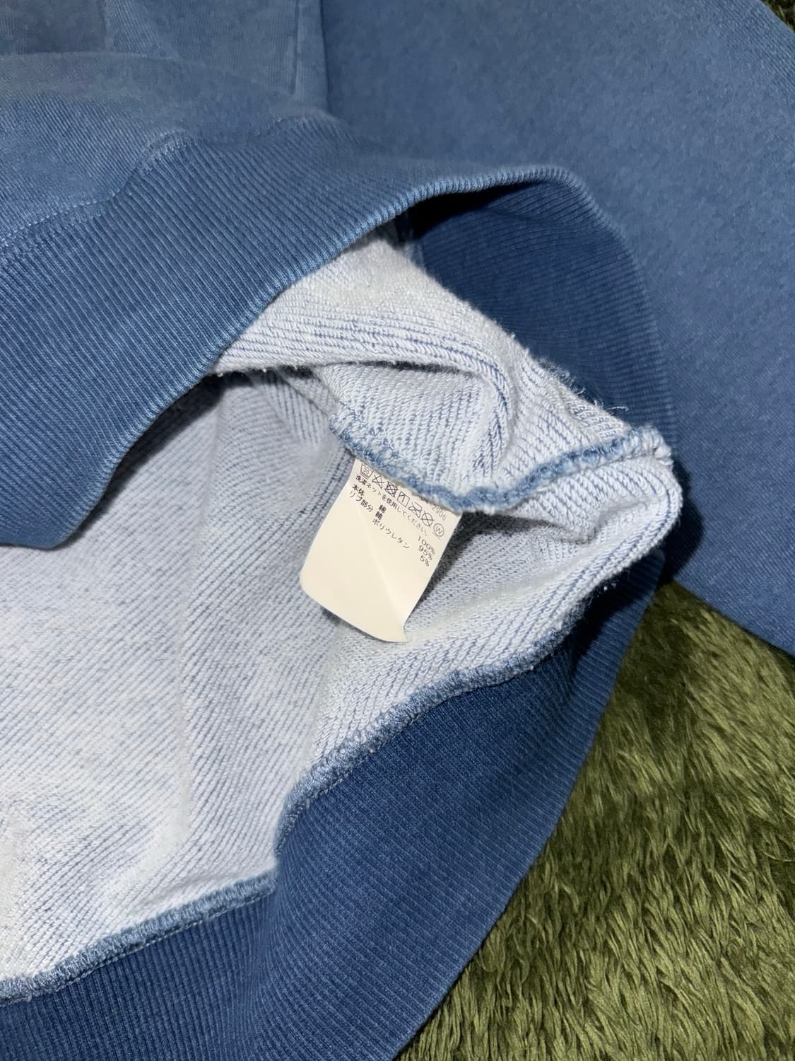 [L] EDWIN 에드윈 재팬 인디고 다잉 로고 후디 상품이미지5