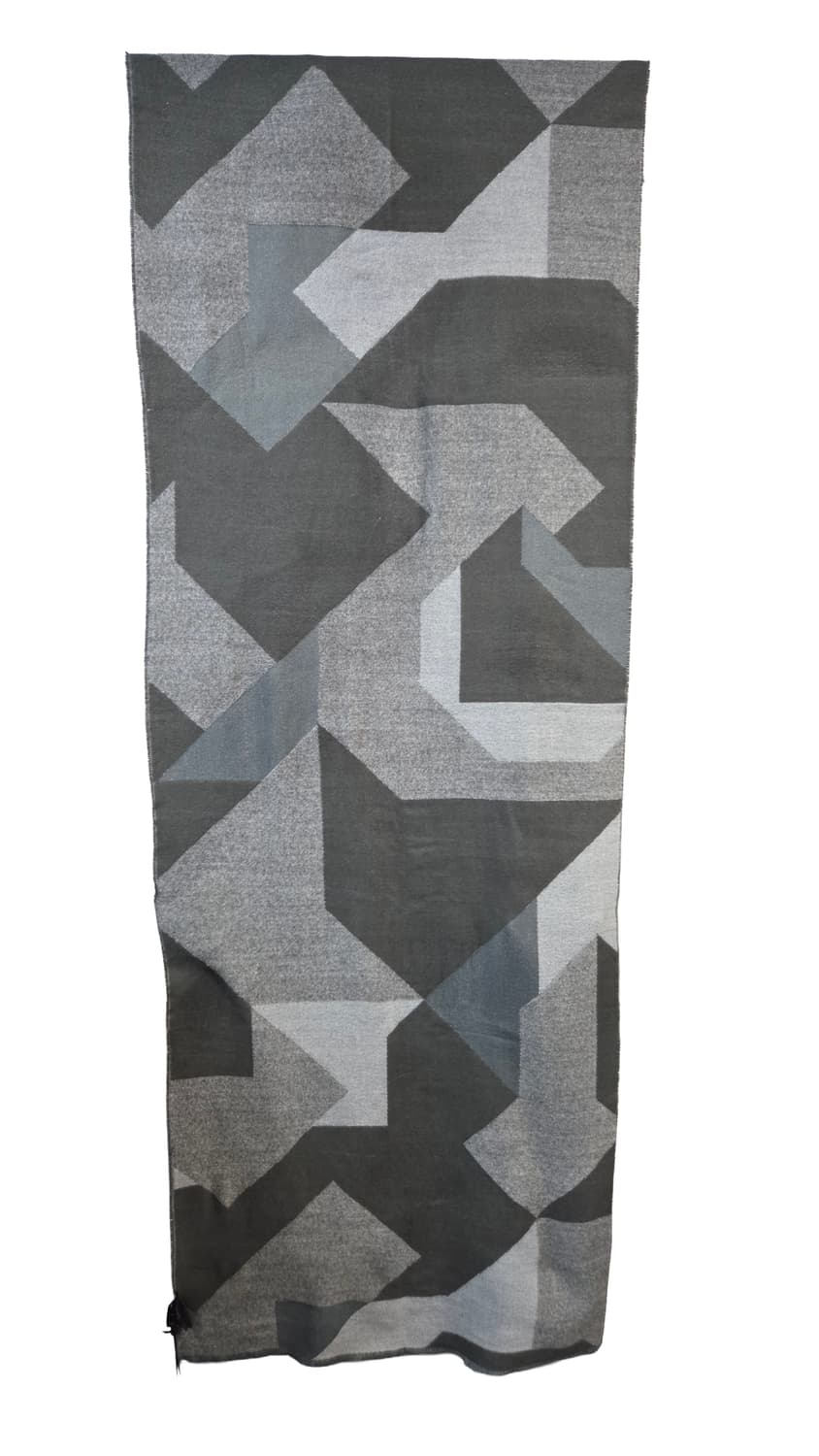 (하자 특별할인)G-STAR기하학 패턴 머플러 회색/검정 상품이미지5