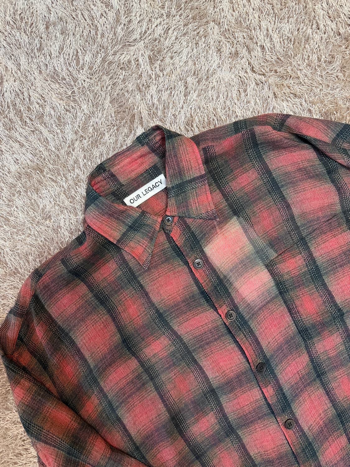 아워레가시 버로우드 빅 럼버체크 셔츠 48 상품이미지3