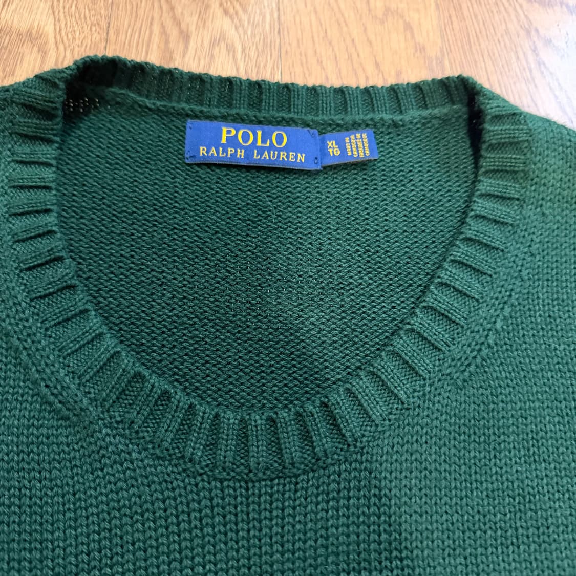 폴로 랄프로렌 레드 미니포니 딥그린 니트  상품이미지4