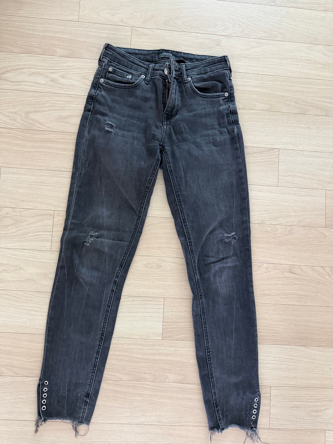 ZARA WOMAN 블랙 데님 팬츠 사이즈 34 상품이미지1