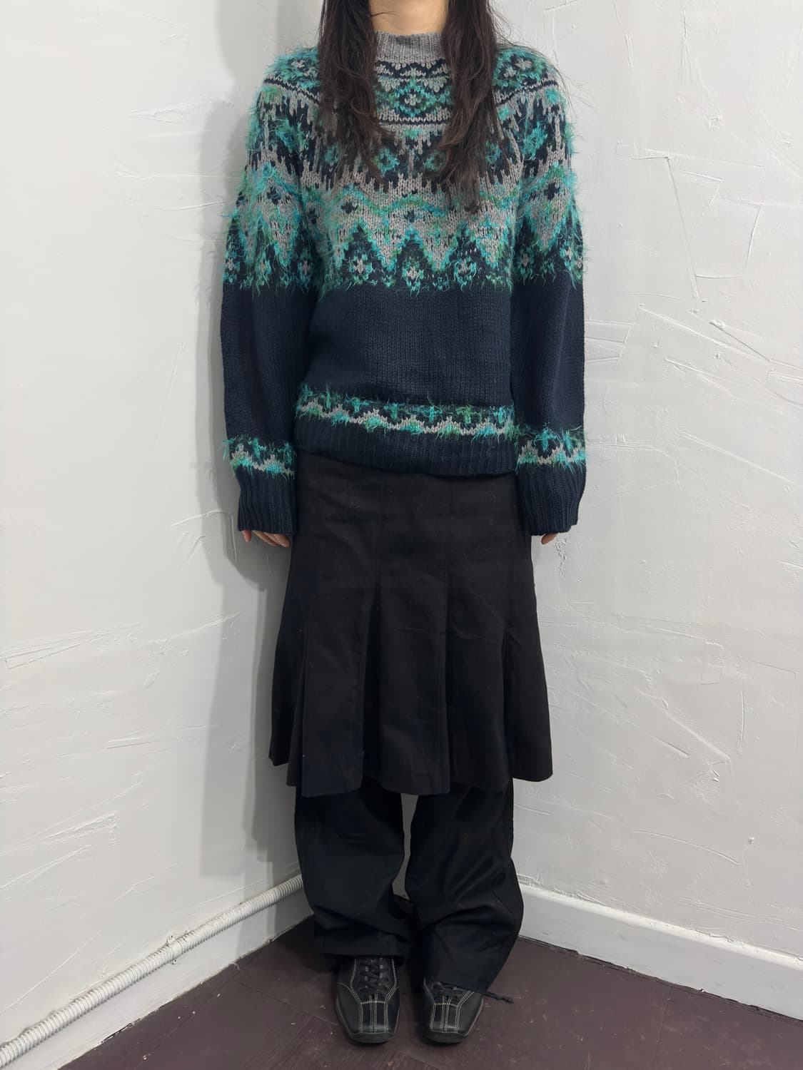 titicaca pattern knit top 상품이미지3