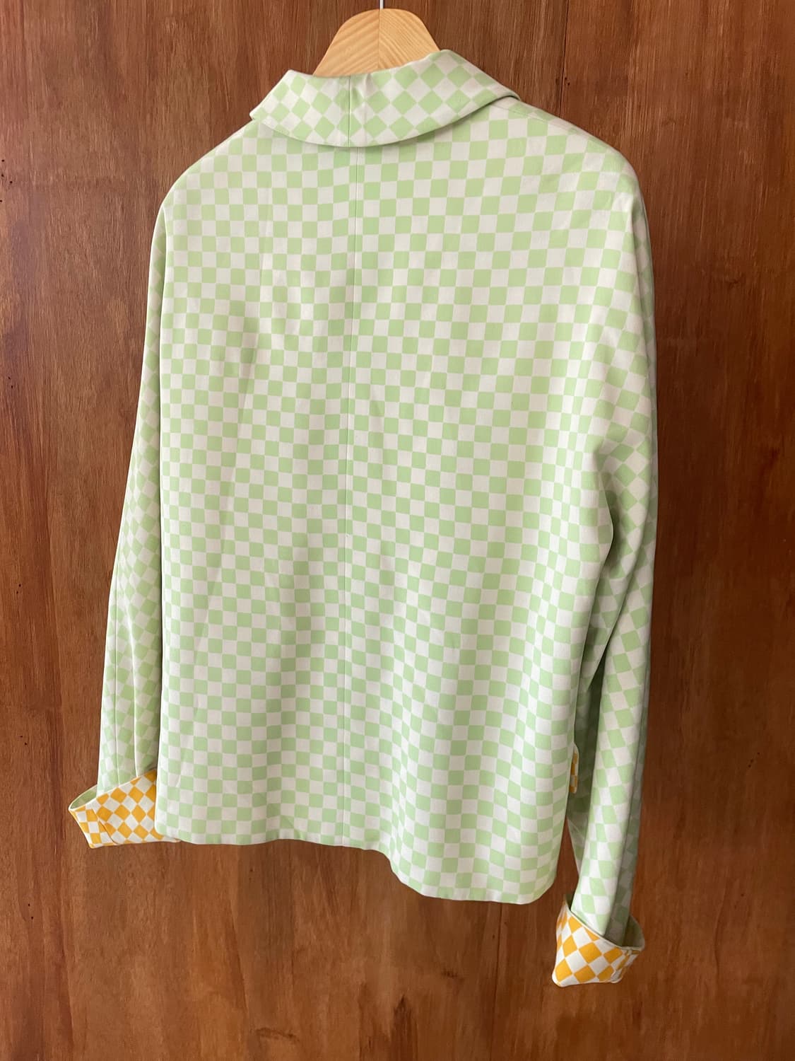 VERSACE checker board jacket 상품이미지10