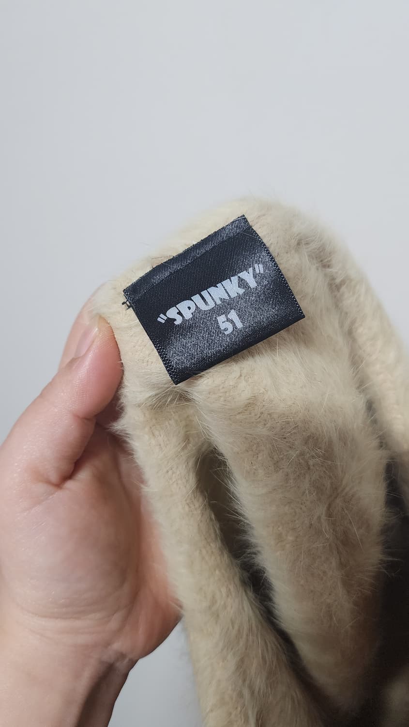 SPUNKY 앙고라 호피 레오파드 갸루 베레모 상품이미지4