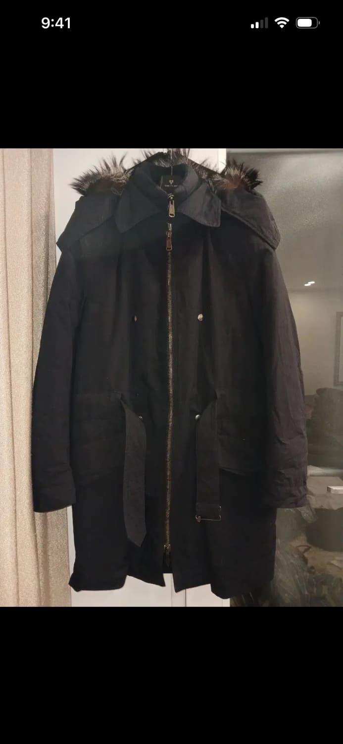 YSL rive gauche DOWN JACKET FOX FUR HOOD 상품이미지1