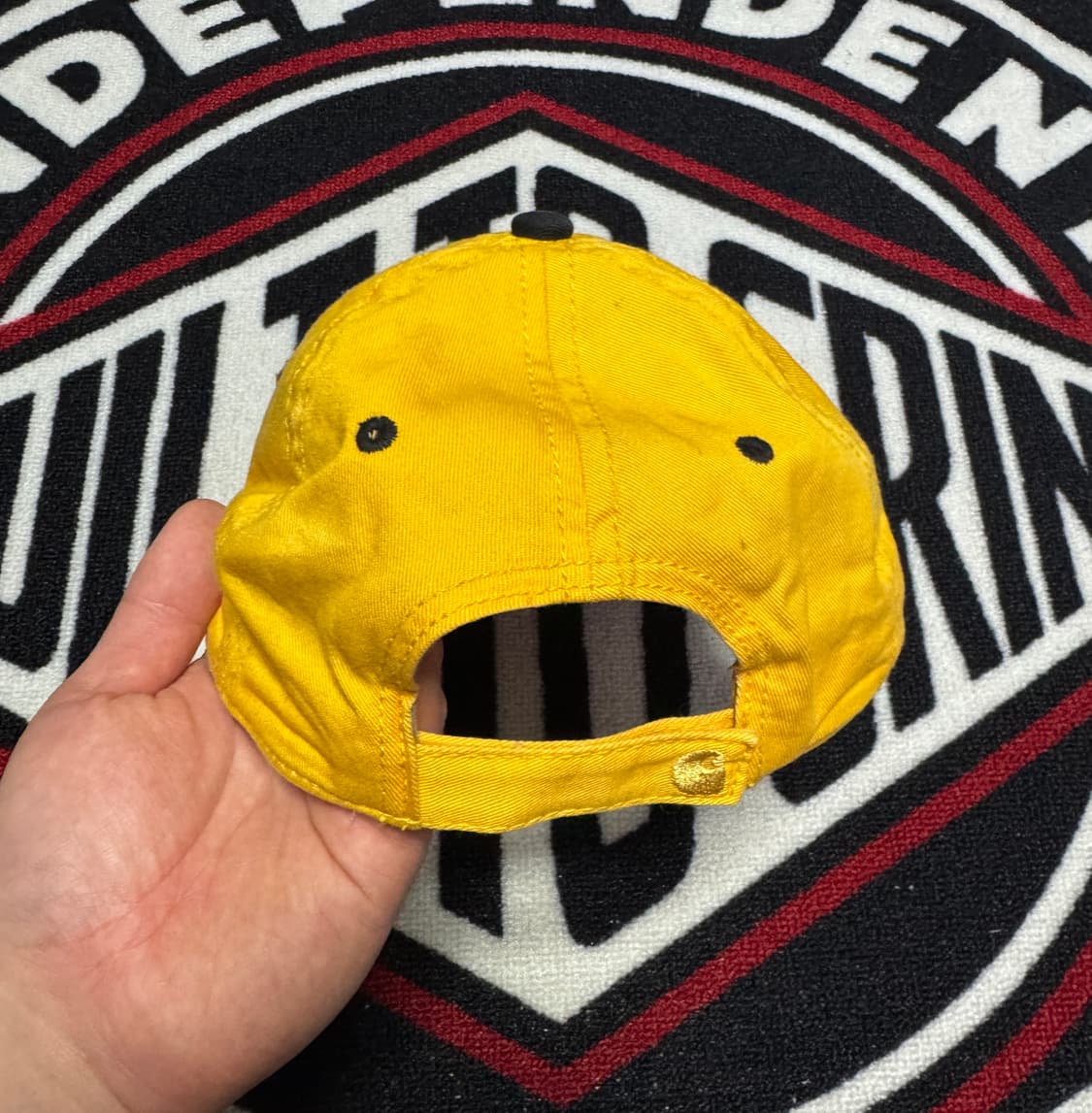 칼하트 벨크로 백 볼캡 옐로우 상품이미지4