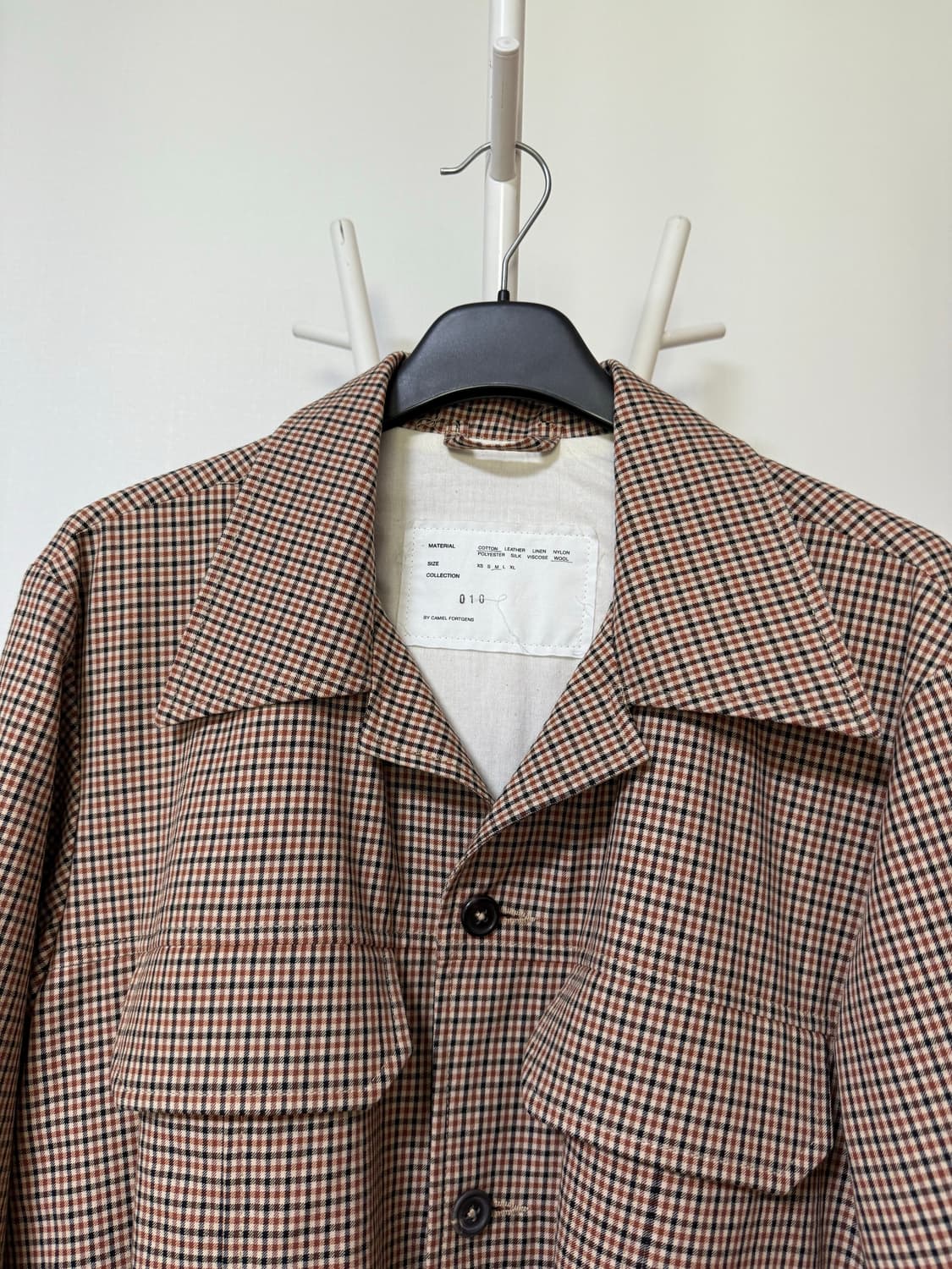 체크 울 자켓 상품이미지3