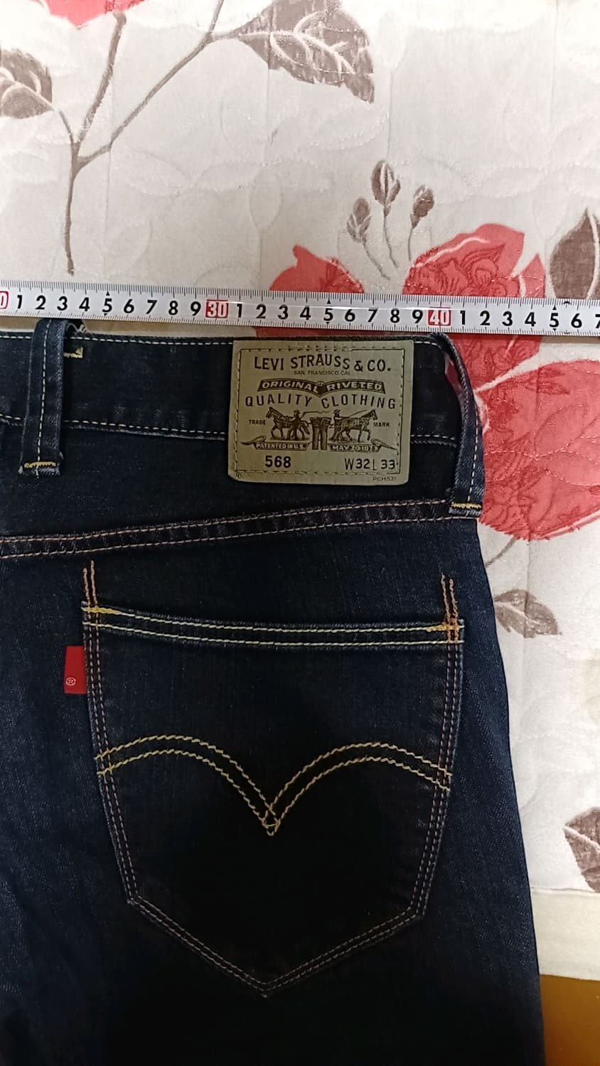 리바이스 슬림청바지 실측31인치 기장106 상품이미지6